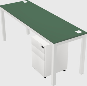 Rectangular desk