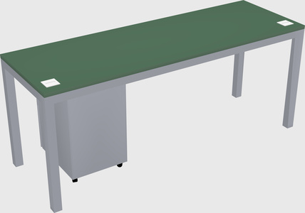 Rectangular desk