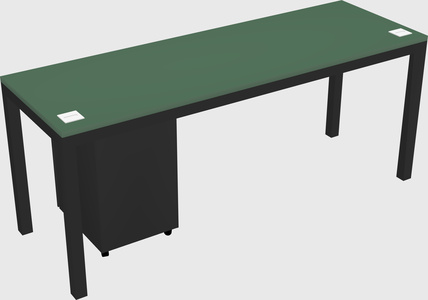 Rectangular desk