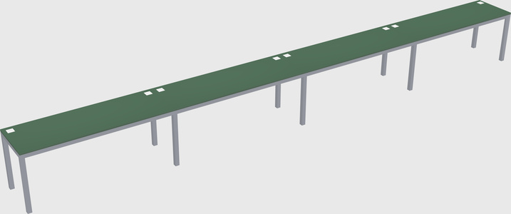 Rectangular desk