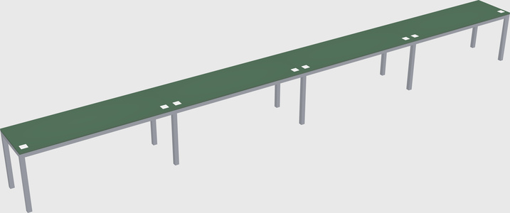 Rectangular desk