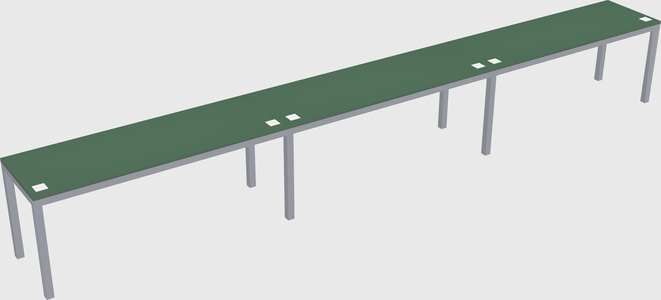Rectangular desk