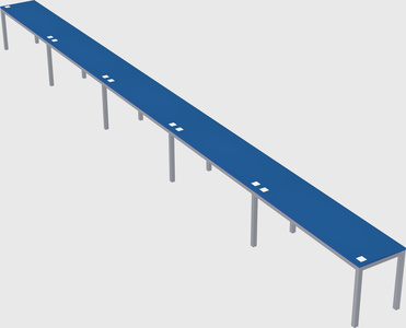 Rectangular desk