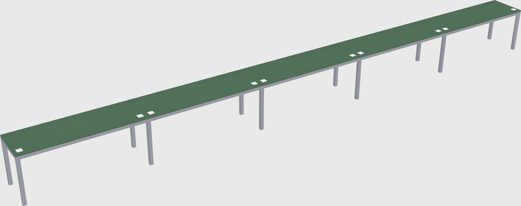 Rectangular desk