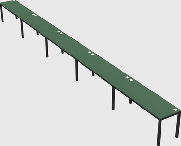 Rectangular desk