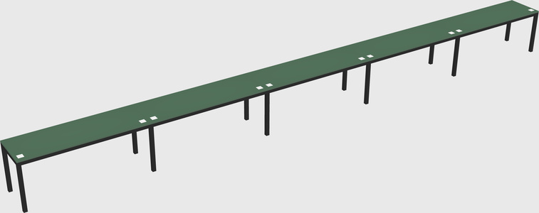 Rectangular desk