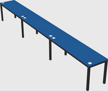 Rectangular desk