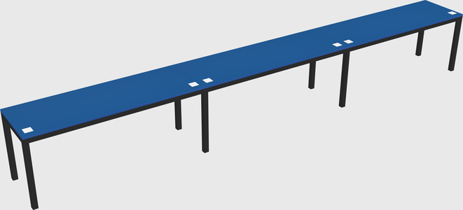Rectangular desk
