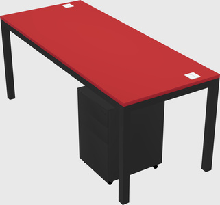 Rectangular desk