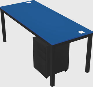 Rectangular desk