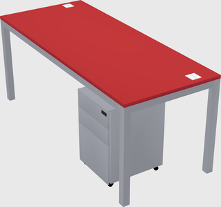 Rectangular desk