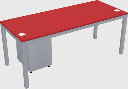 Rectangular desk