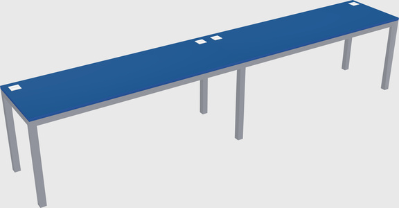 Rectangular desk