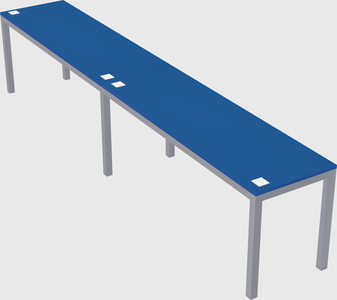 Rectangular desk