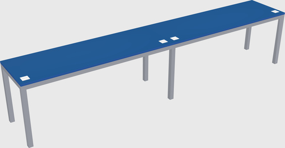 Rectangular desk
