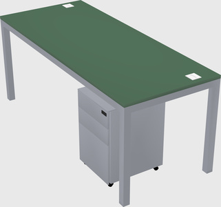 Rectangular desk