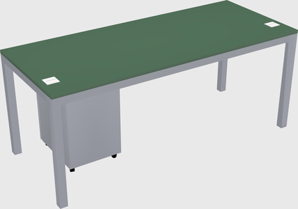 Rectangular desk