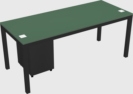 Rectangular desk