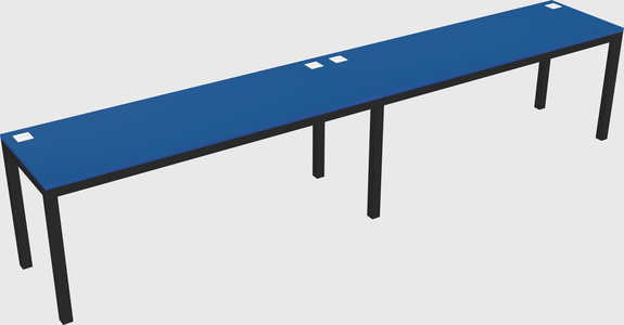 Rectangular desk
