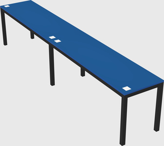 Rectangular desk