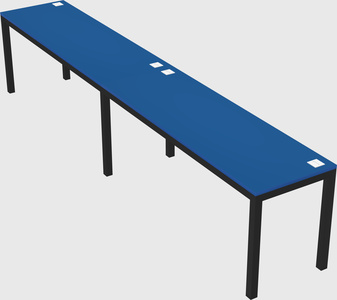 Rectangular desk