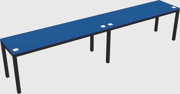 Rectangular desk