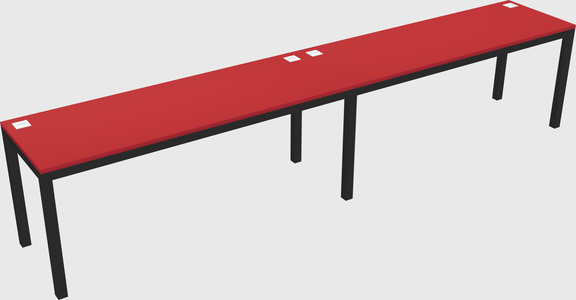 Rectangular desk