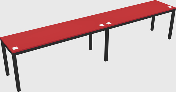 Rectangular desk