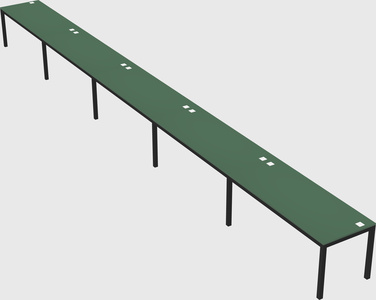Rectangular desk