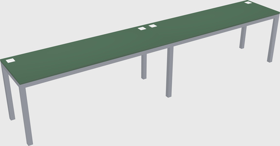 Rectangular desk