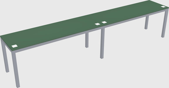 Rectangular desk