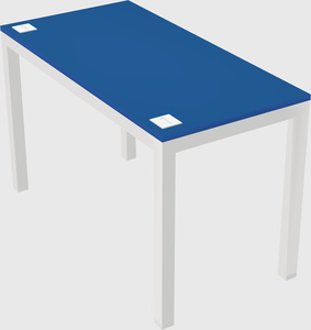Rectangular desk