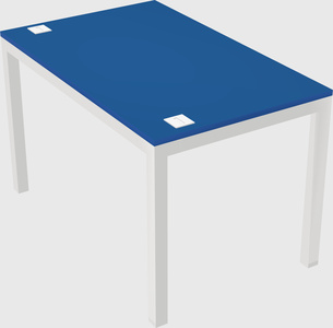 Rectangular desk