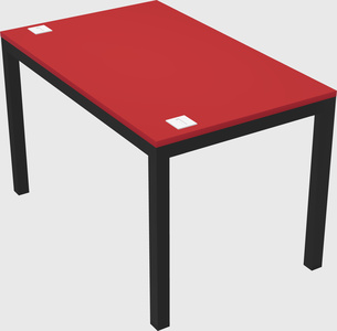 Rectangular desk
