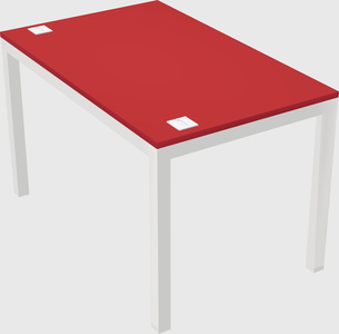 Rectangular desk