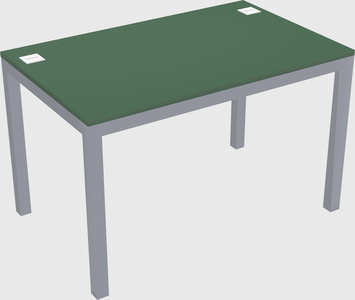 Rectangular desk