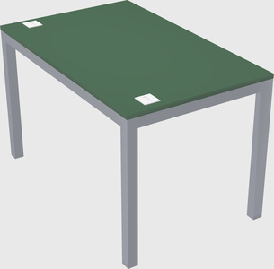 Rectangular desk