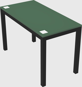 Rectangular desk
