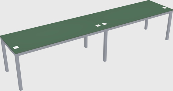 Rectangular desk