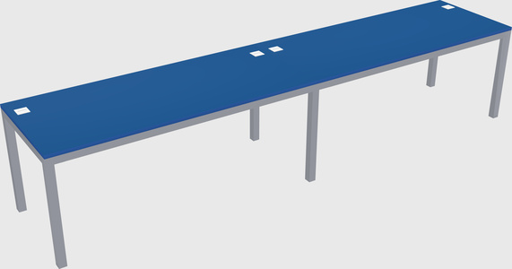 Rectangular desk