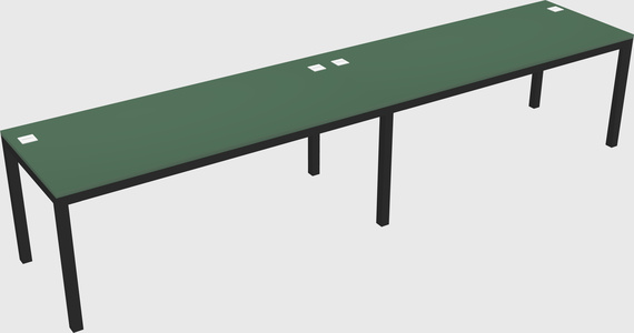 Rectangular desk