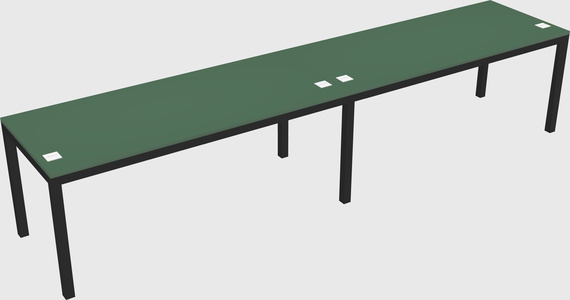 Rectangular desk