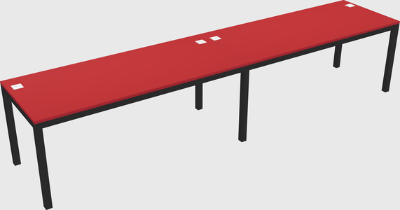 Rectangular desk