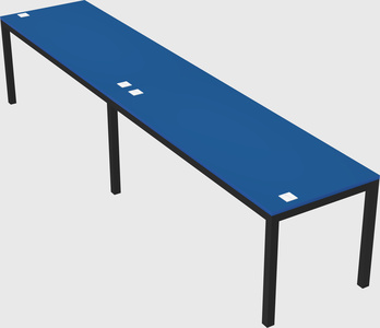 Rectangular desk