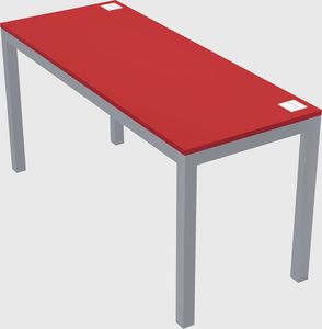 Rectangular desk
