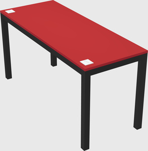 Rectangular desk