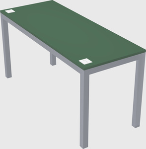 Rectangular desk