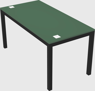 Rectangular desk