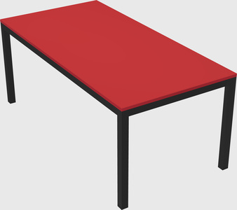 Rectangular desk