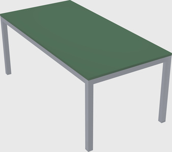 Rectangular desk